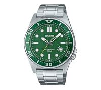 Casio Standard Analog Stainless Steel Green Dial Quartz MTD-135D-3AV Men's Watch