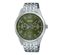 Casio Standard Analog Stainless Steel Green Dial Quartz MTP-E340D-3AV Men's Watch