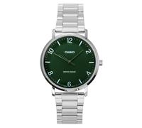 Casio Standard Analog Stainless Steel Green Dial Quartz MTP-VT03D-3B Men's Watch