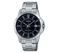 Casio Standard Analog Steel Black Dial Quartz Dress 50M Men's Watch MTP-V004D-1C