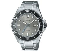 Casio Standard Grey Dial Quartz Sports Stainless Steel Men's Watch MDV-107D-8AV