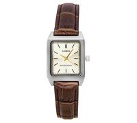 Casio Standard Ivory Dial Quartz Dress Leather Strap LTP-V007L-9E Women's Watch