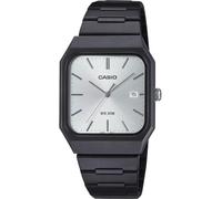Casio Standard Unisex Silver Black Quartz Watch MTP-B185B-7AVDF 33mm Case, Stainless Steel Bracelet Watch, Japanese Quartz, Date Display, 50 Metres Water Resistant, Wrist Watch for Men and Women