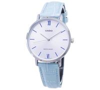 Casio Standard White Dial Quartz Dress Leather Strap LTP-VT01L-7B3 Women's Watch