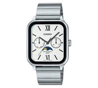 Casio Ladies Watch White Dial Silver Band