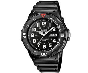 Casio Timeless MRW-200H-1BVEG - Man - 45 mm - Analogue - Quartz - Plexi Glass Black 45 mm
