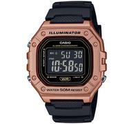 Casio Timeless W-218HM-5BVEF - Man - 43 mm - Digital - Quartz - Plexi Glass Black 22 mm