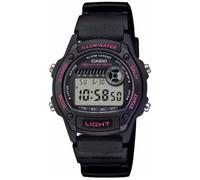 Casio Timeless W-220H-1A2VEF - Unisex - 37 mm - Quartz - Plexi Glass Black 16 mm