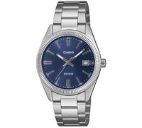 Casio UTP-1302PD-2A2 Unisex Watch, Light Blue Dial, Stainless Steel Band, Date Display, 50 Meter Water Resistance, Quartz Movement