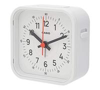 Casio TQ-169-7JF Alarm Clock, White, Analog, Small, Mini Light, Snooze Light