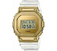 Casio Gents 50.00mm Quartz Watch with Gold Digital dial and White Plastic/Resin Strap Strap GM-5600SG-9ER