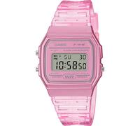 Casio Collection Quartz Digital Dial Pink Resin Strap Ladies' Watch F-91WS-4EF