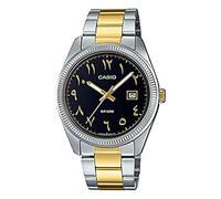CASIO Two-Tone Stainless Steel Band Analog Watch for Men - Silver and Gold