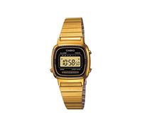 Casio Unisex 23.00mm Quartz Watch with LCD Digital dial and Gold Metal Bracelet Strap LA670WEGA-1EF