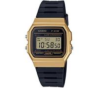 Casio Unisex 31.00mm Quartz Watch with LCD Digital dial and Black Rubber Strap Strap F-91WM-9AEF