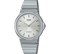 Casio Unisex 32.00mm Quartz Watch with Silver Analogue dial and Silver Strap MQ-24D-7EEF
