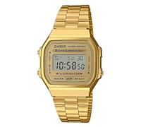 Casio Unisex 35.00mm Quartz Watch with Gold Digital dial and Gold Metal Bracelet Strap A168WG-9EF