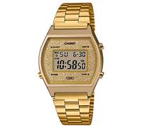 Casio Unisex 35.00mm Quartz Watch with LCD Digital dial and Gold Metal Bracelet Strap B640WGG-9EF