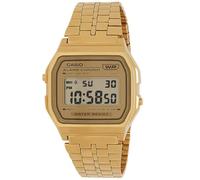 Casio Unisex 37.00mm Quartz Watch with Gold Digital dial and Gold Metal Bracelet Strap A158WETG-9AEF
