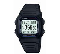 Casio Unisex 37.00mm Quartz Watch with LCD Digital dial and Black Plastic/Resin Strap Strap W-800H-1AVES