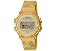 Casio Unisex 39.00mm Quartz Watch with Gold Digital dial and Gold Metal Bracelet Strap A171WEMG-9AEF