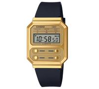 Casio Unisex 40.70mm Quartz Watch with Gold Digital dial and Black Plastic/Re...