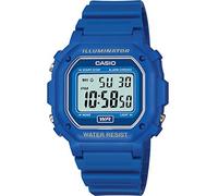 Casio Unisex 42.00mm Quartz Watch with LCD Digital dial and Blue Plastic/Resin Strap Strap F-108WH-2AEF