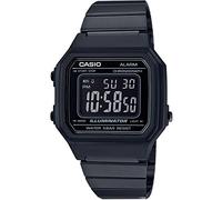 Casio Unisex 43.00mm Quartz Watch with LCD Digital dial and Black Metal Bracelet Strap B650WB-1BEF