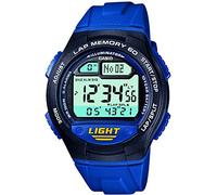 Casio Unisex 48.20mm Quartz Watch with Blue Digital dial and Blue Plastic/Resin Strap Strap W-734-2AVEF
