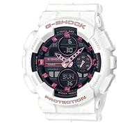 Casio Unisex 49.00mm Quartz Watch with Black Analogue - Digital dial and White Plastic/Resin Strap Strap GMA-S140M-7AER