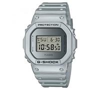 Casio Unisex 49.00mm Quartz Watch with Silver Digital dial and Silver Plastic/Resin Strap Strap DW-5600FF-8ER