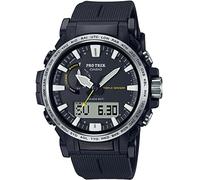 Casio Unisex-Adults Analogue-Digital Quartz Watch with Plastic Strap PRW-61-1AER
