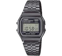 Casio Unisex-Adults Digital Quartz Watch with Stainless Steel Strap A158WETB-1AEF