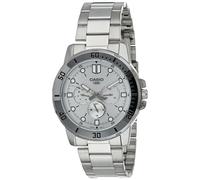 Casio Unisex Brown Analogue Watch, Silver, Classic