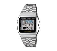 Casio Unisex Digital Watch with Stainless Steel Bracelet A500WA-1D