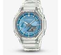 Casio Unisex G-Shock Metallic Blue Dual Display Watch GA-2100BM-7A2ER
