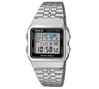 Casio Unisex Stainless Steel Digital Wrist Watch A500WA-1D - Retro Style with