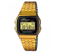Casio Classic Gold Plated Digital Alarm Chronograph Watch A159WGEA-1EF Grey