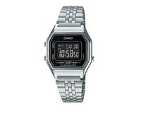Casio Unisex Wrist Watch LA-680WA-1BDF - Retro Silver Digital Watch with Classic