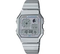 Casio Unisex's Digital Quartz Watch with Stainless Steel Strap A130WE-7AEF