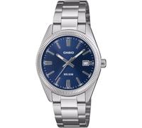 Casio UTP-1302PD-2A2 Unisex Watch, Light Blue Dial, Stainless Steel Band, Date Display, 50 Meter Water Resistance, Quartz Movement
