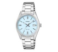 Casio UTP-1302PD-2A2 Unisex Men & Women Watch - Light Blue Dial Stainless Steel Band 50 Meter Water Resistant
