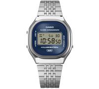 Casio A140 Series Alarm Chronograph Illuminator (36.8mm) Blue Sunray Dial/Stainless Steel Band A140WE-2AEF