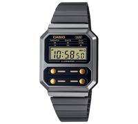 Casio Vintage A100WEGG-1A2EF - Woman - 33 mm - Digital - Quartz - Plexi Glass Black 20 mm
