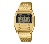CASIO VINTAGE A1100G-5DF GOLD METAL TRON CHRONO DIGITAL RETRO DIAL WATCH NEW