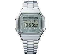 Casio Vintage A168WA-3AYES - Unisex - 36 mm - Digital - Quartz - Plexi Glass Green 18 mm