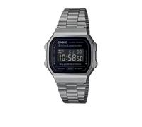 Casio Vintage A168WEGG1B Digital Watch Black Stainless Steel Retro LED UK Time