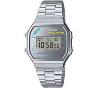 Casio Vintage A168WEPC-7AER Pac-Man Digital Watch Silver Bracelet - New with Tag