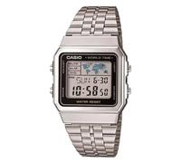 Casio Men's Stainless Steel Digital Bracelet Watch A500WEA-1EF Silver