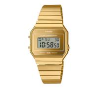 Casio Vintage A700WEVG-9A Gold Digital Watch Alarm Retro UK Steel Slim Quartz XL